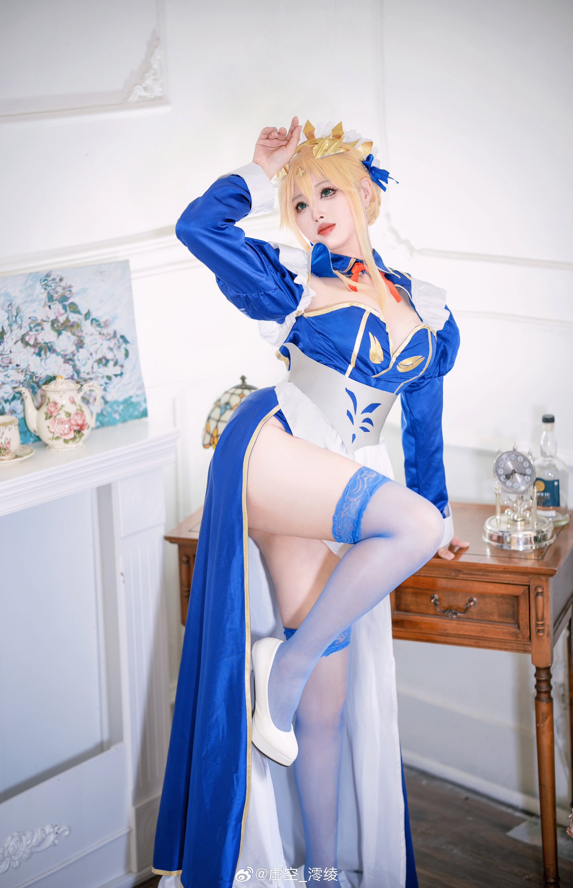 【COS正片】fate系列白枪呆女仆同人COS，好看呀@虚空_澪绫 - 图4