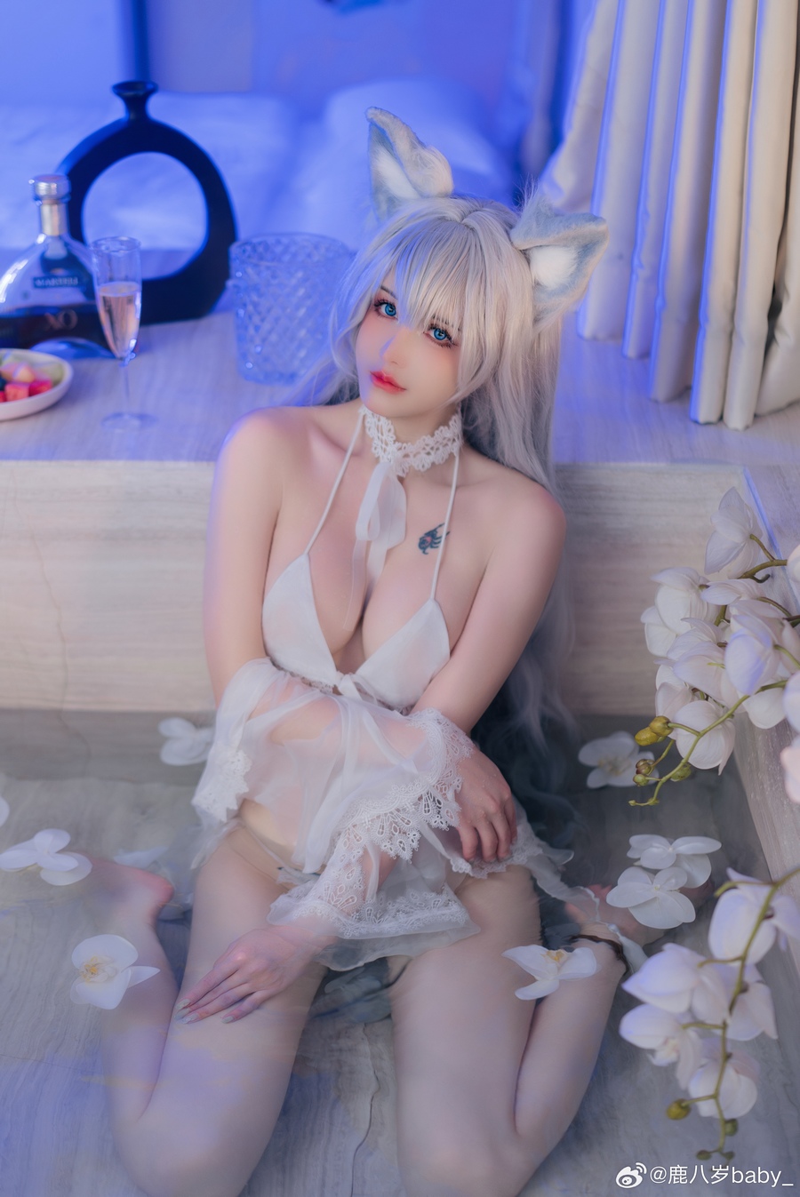 COSPLAY|碧蓝航线信浓COS，美腿大姐姐~CN鹿八岁baby - 图4